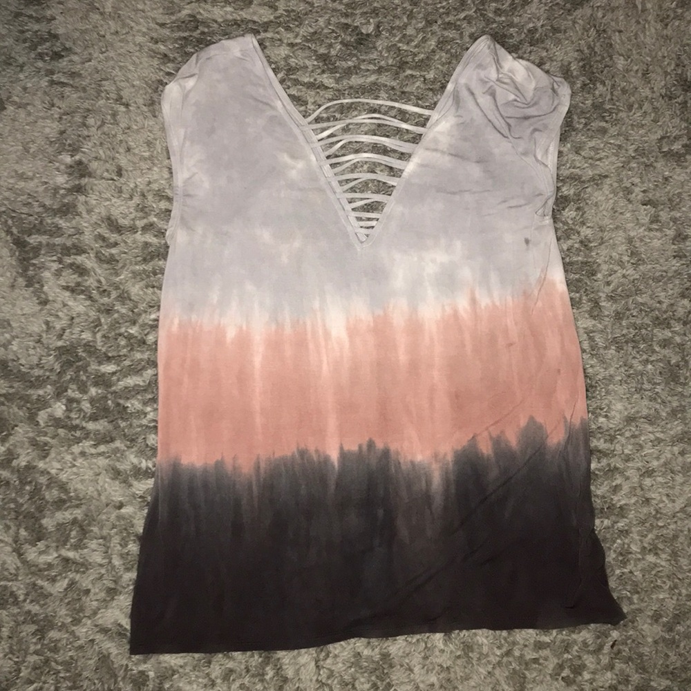 Tie-Dye low cut V shirt from American Eagle